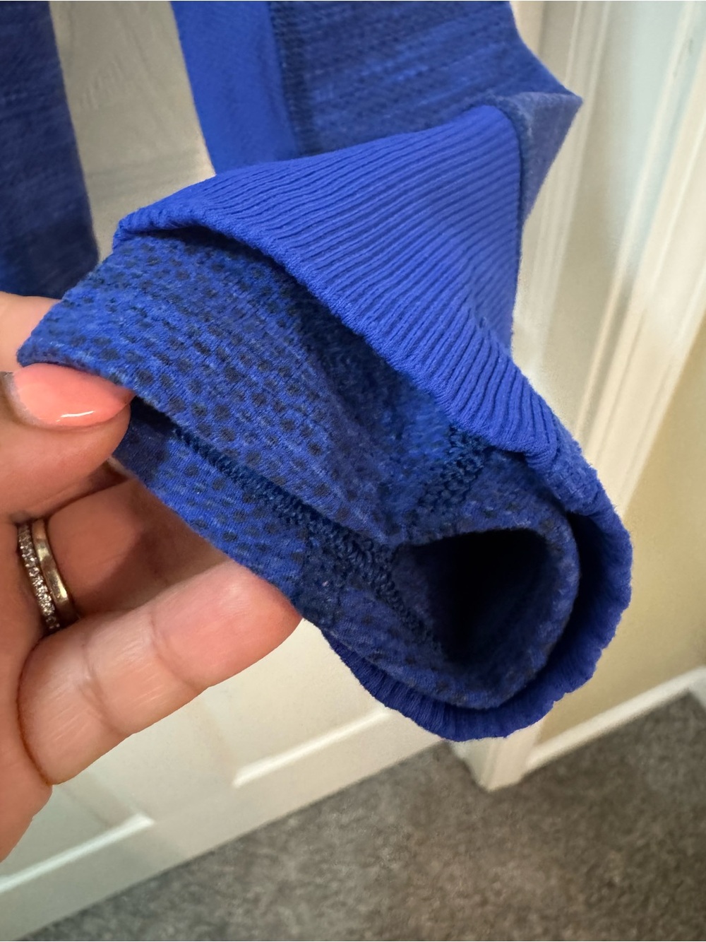 Lululemon | Daily Practice Casual Activewear Hoodie Space Dye Blue Jacket Size 2 - Picture 8 of 14
